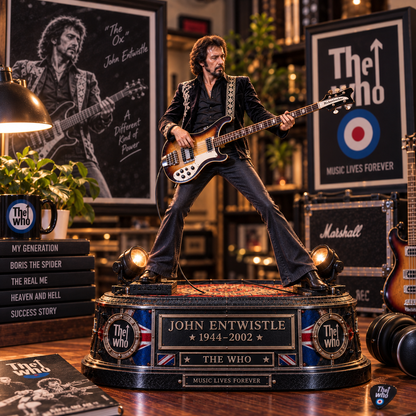 John Entwistle Bass Legend – The Who – Collectible Acrylic Plaque Table Decor
