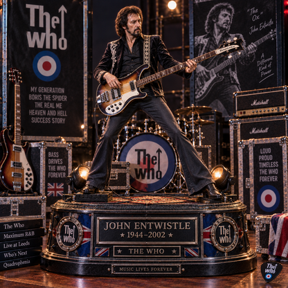 John Entwistle Bass Legend – The Who – Collectible Acrylic Plaque Table Decor