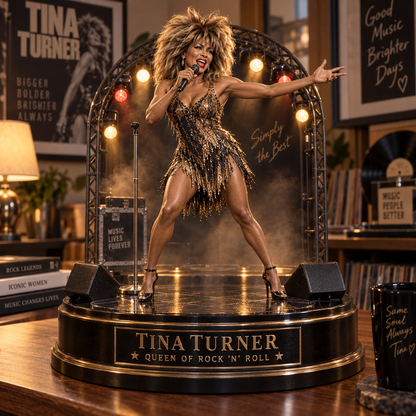 Tina Turner Queen of Rock ’N’ Roll – Collectible Acrylic Plaque Table Decor