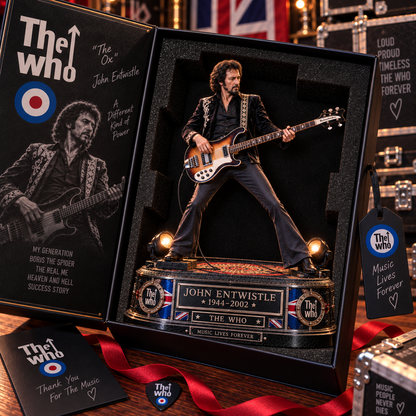 John Entwistle Bass Legend – The Who – Collectible Acrylic Plaque Table Decor