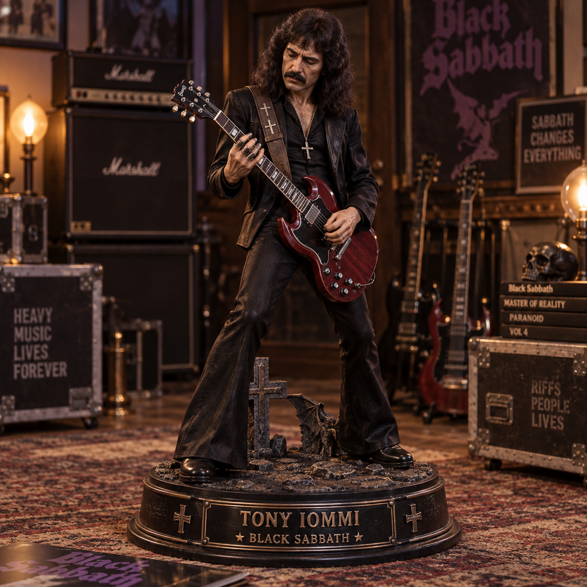 Tony Iommi Black Sabbath – Collectible Acrylic Plaque Table Decor