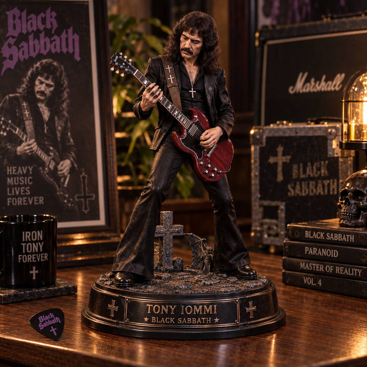 Tony Iommi Black Sabbath – Collectible Acrylic Plaque Table Decor