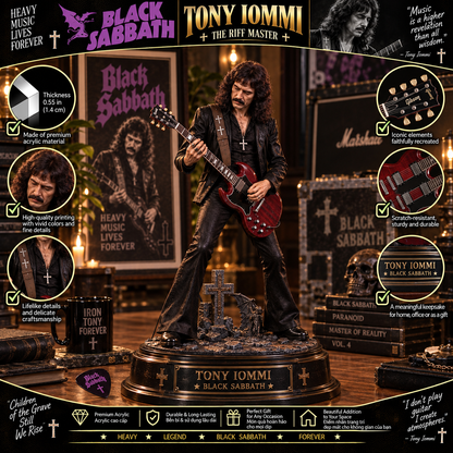 Tony Iommi Black Sabbath – Collectible Acrylic Plaque Table Decor