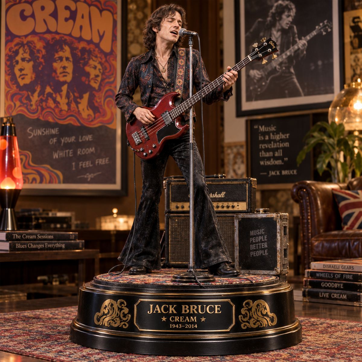 Jack Bruce – Cream Collectible Acrylic Plaque Table Decor