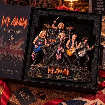Def Leppard Rock of Ages – Rock Band Collectible Acrylic Plaque Table Decor
