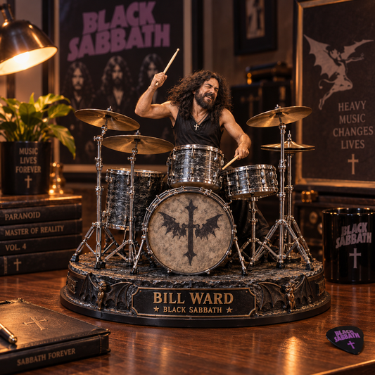 Bill Ward Black Sabbath – Collectible Acrylic Plaque Table Decor