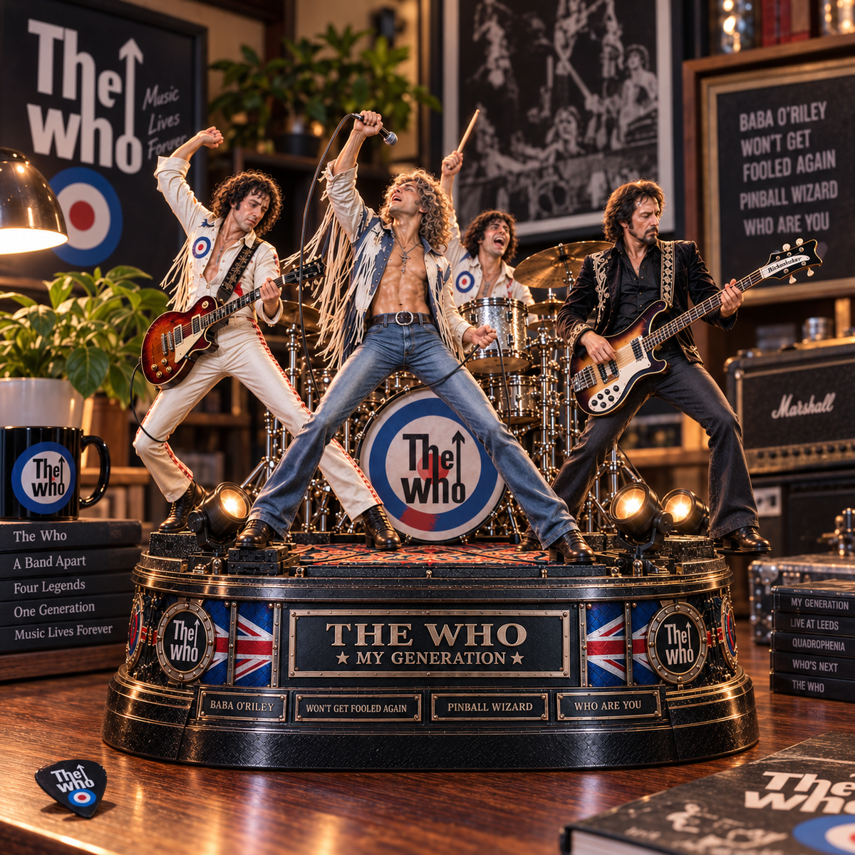 The Who My Generation – Rock Band Legends – Collectible Acrylic Plaque Table Decor