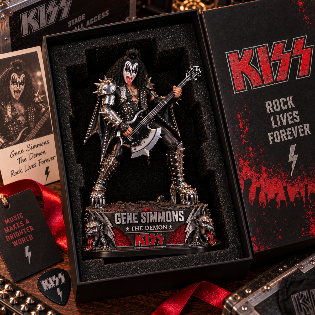 Gene Simmons The Demon – Collectible Acrylic Plaque Table Decor
