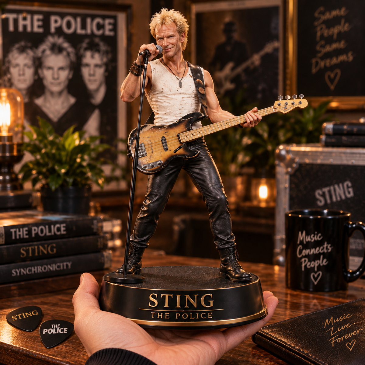 Sting – The Police Collectible Acrylic Plaque Table Decor