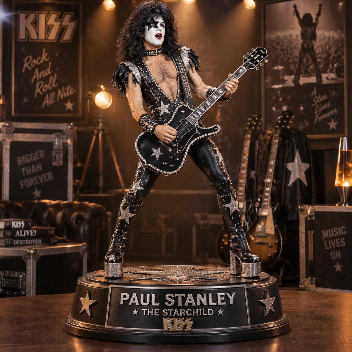 Paul Stanley The Starchild – Collectible Acrylic Plaque Table Decor