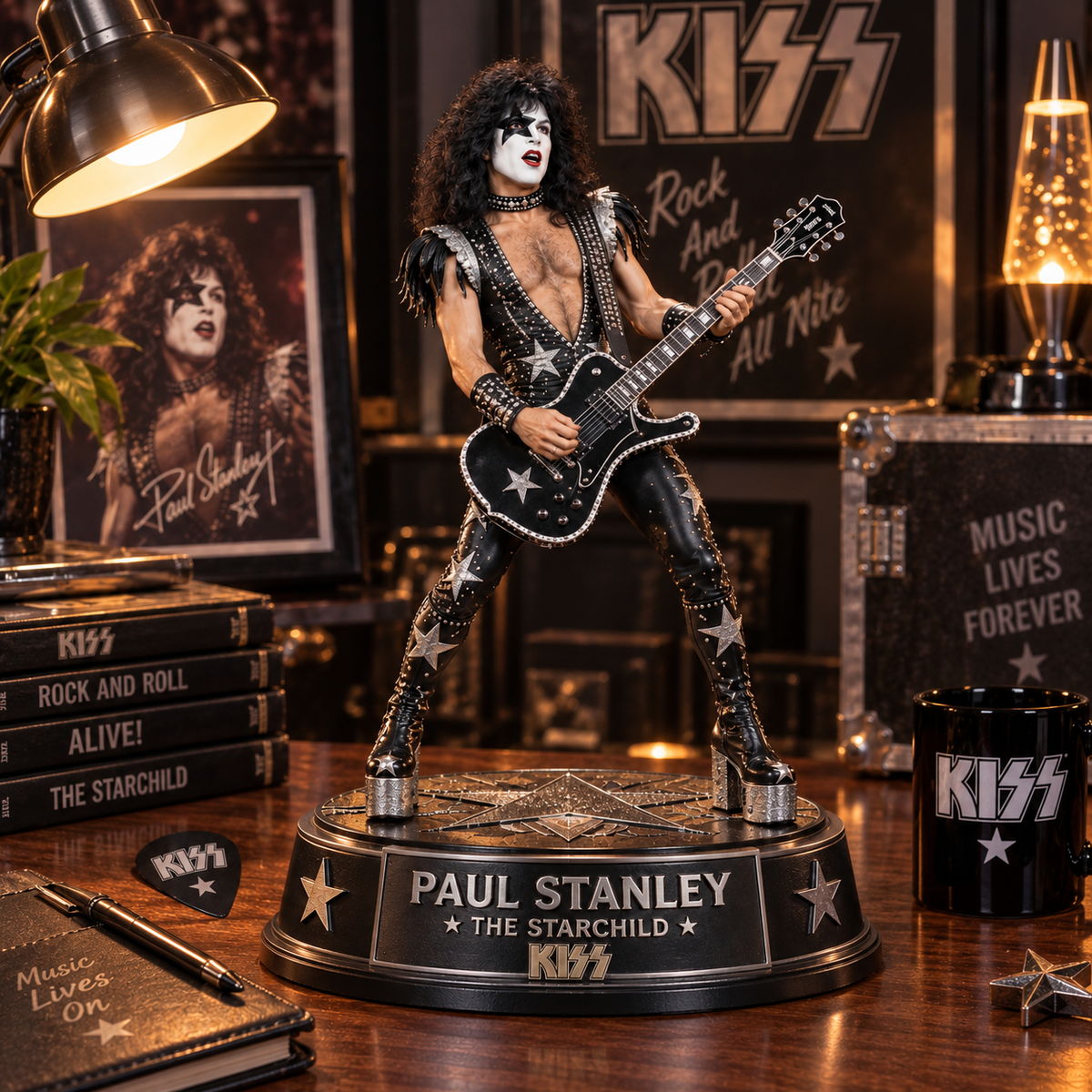 Paul Stanley The Starchild – Collectible Acrylic Plaque Table Decor
