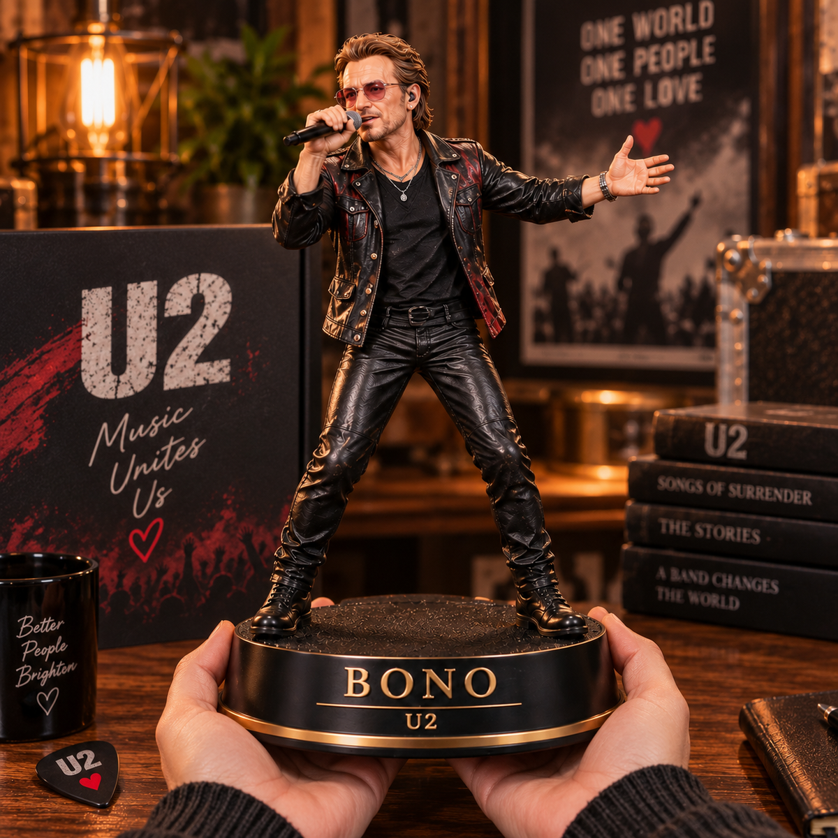 Bono – U2 Collectible Acrylic Plaque Table Decor