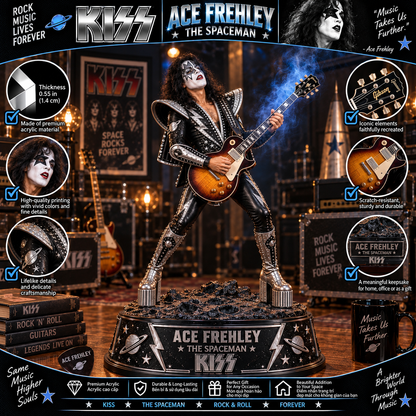 Ace Frehley The Spaceman – Collectible Acrylic Plaque Table Decor