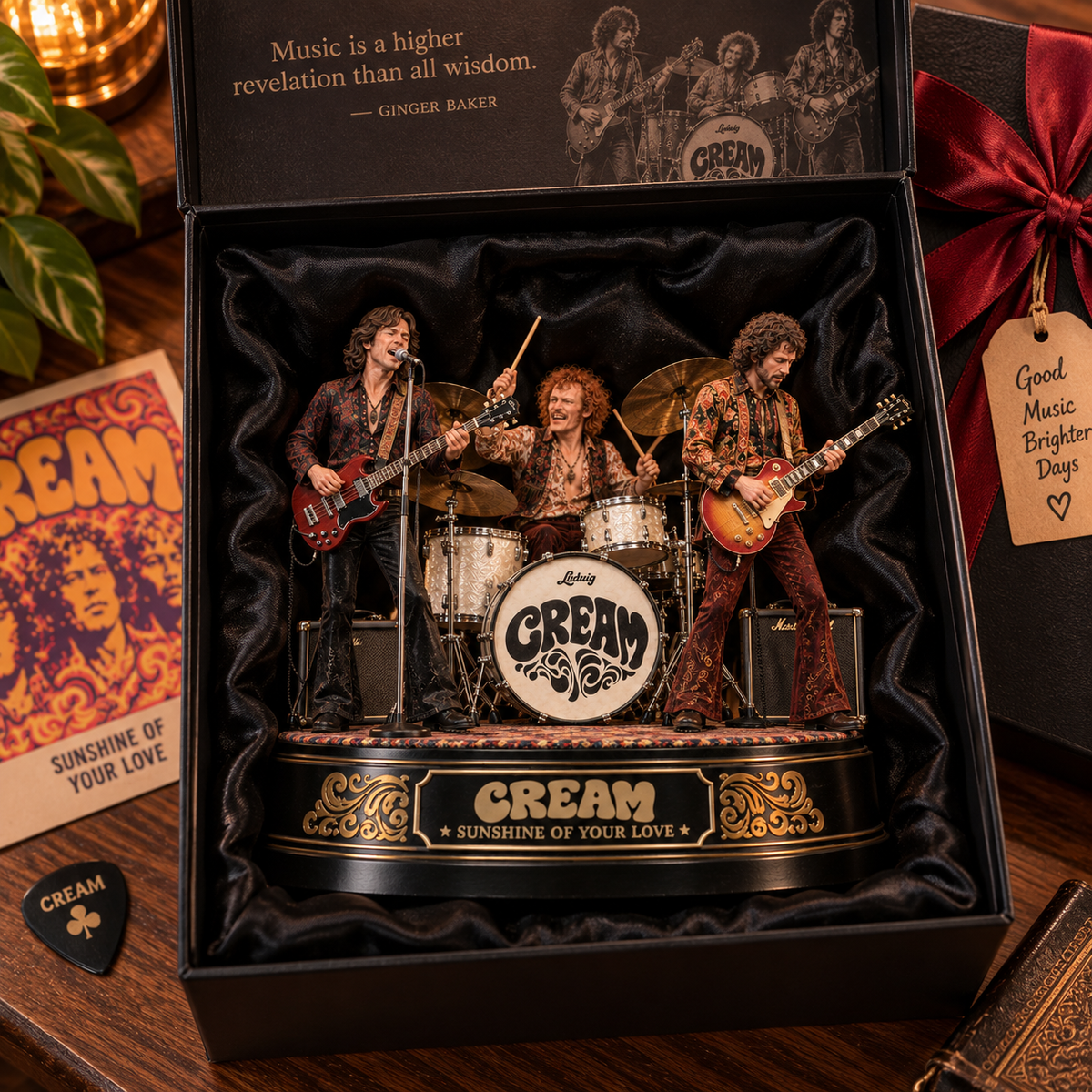 Cream Sunshine of Your Love – Rock Band Collectible Acrylic Plaque Table Decor