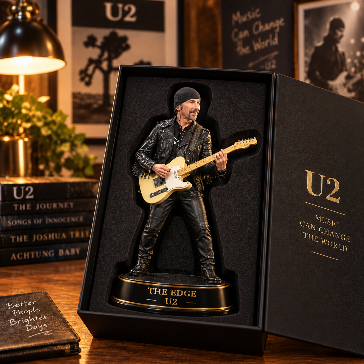 The Edge – U2 Collectible Acrylic Plaque Table Decor