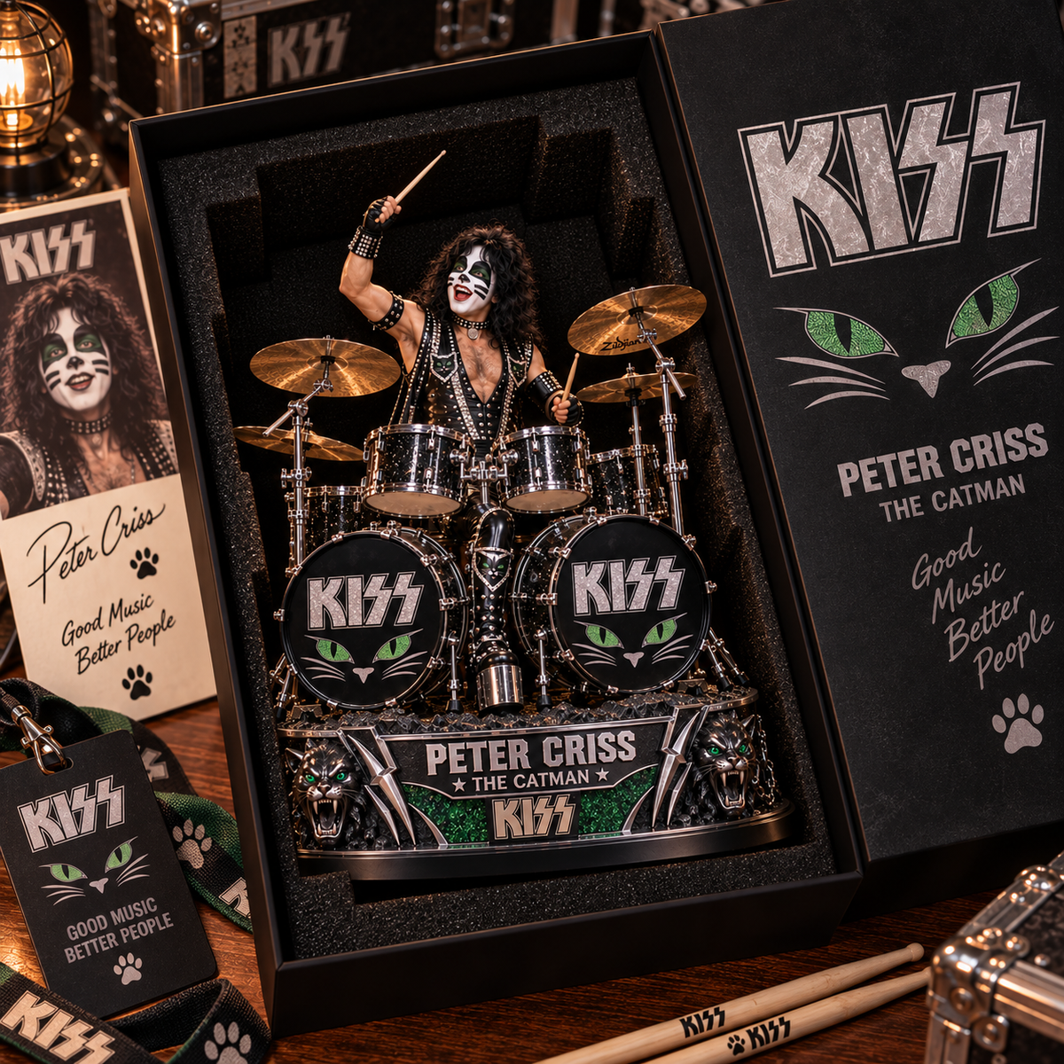 Peter Criss The Catman – Collectible Acrylic Plaque Table Decor
