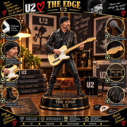 The Edge – U2 Collectible Acrylic Plaque Table Decor