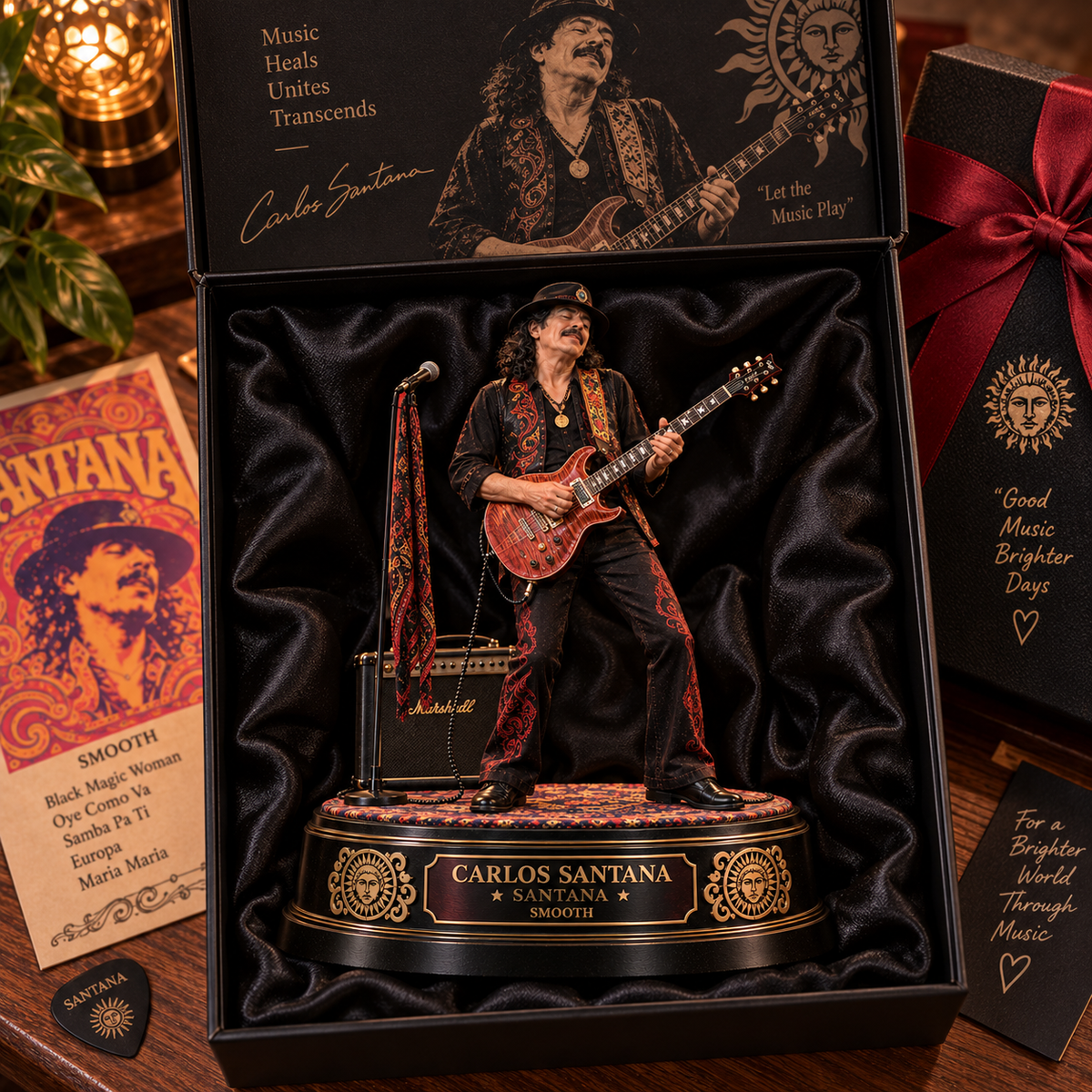 Carlos Santana Smooth – Santana Collectible Acrylic Plaque Table Decor