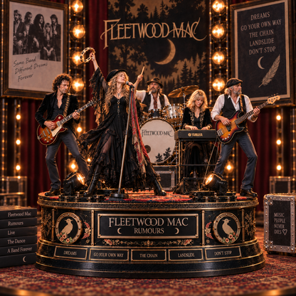 Fleetwood Mac Rumours – Rock Band Legends – Collectible Acrylic Plaque Table Decor