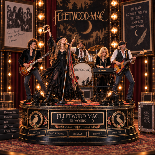 Fleetwood Mac Rumours – Rock Band Legends – Collectible Acrylic Plaque Table Decor