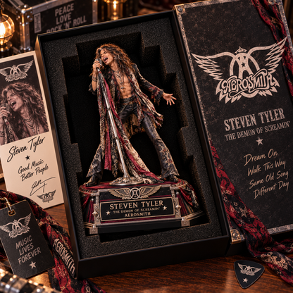 Steven Tyler The Demon of Screamin’ – Collectible Acrylic Plaque Table Decor