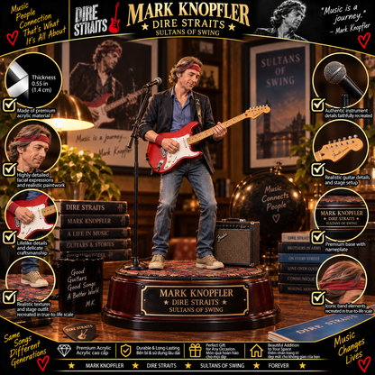 Mark Knopfler Sultans of Swing – Dire Straits Collectible Acrylic Plaque Table Decor
