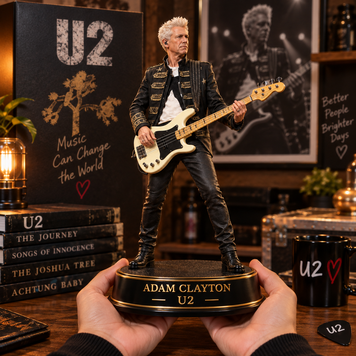 Adam Clayton – U2 Collectible Acrylic Plaque Table Decor