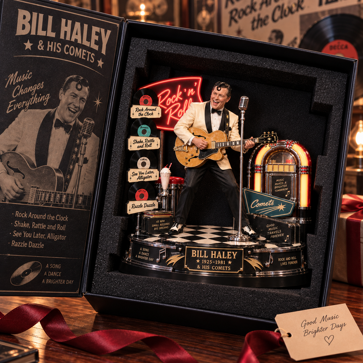 Bill Haley & His Comets – Rock Around The Clock – Collectible Acrylic Plaque Table Decor