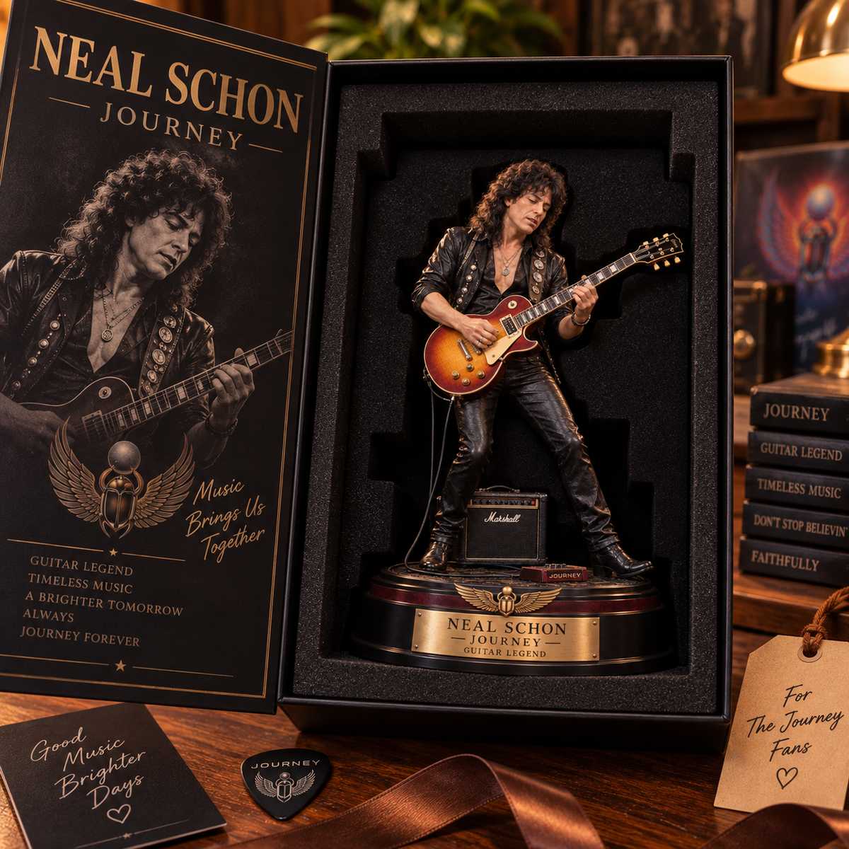 Neal Schon Guitar Legend – Journey Collectible Acrylic Plaque Table Decor