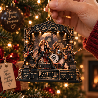 Led Zeppelin Stairway to Heaven – Rock Legends – Christmas Ornament