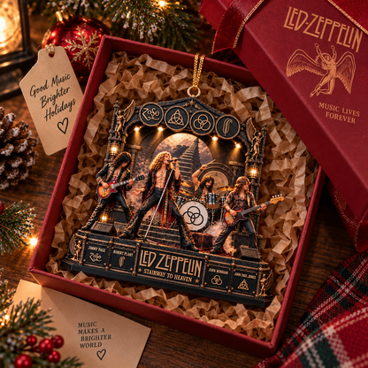 Led Zeppelin Stairway to Heaven – Rock Legends – Christmas Ornament