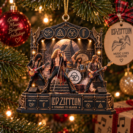 Led Zeppelin Stairway to Heaven – Rock Legends – Christmas Ornament