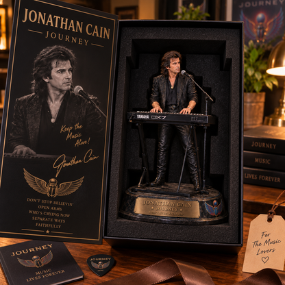 Jonathan Cain Don’t Stop Believin’ – Journey Collectible Acrylic Plaque Table Decor