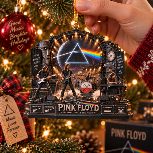 Pink Floyd The Dark Side of the Moon – Rock Legends – Christmas Ornament