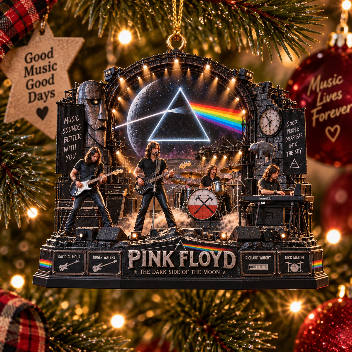 Pink Floyd The Dark Side of the Moon – Rock Legends – Christmas Ornament