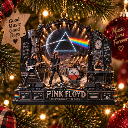 Pink Floyd The Dark Side of the Moon – Rock Legends – Christmas Ornament