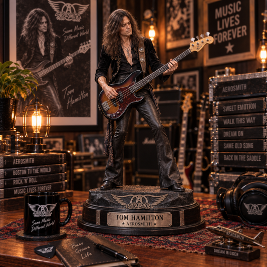 Tom Hamilton Aerosmith Bass Legend – Collectible Acrylic Plaque Table Decor