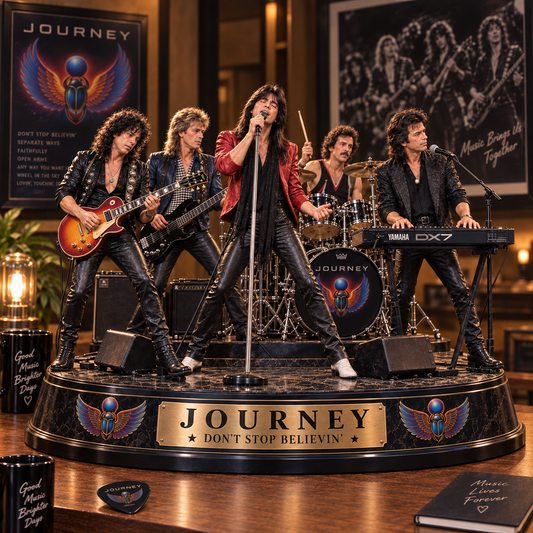 Journey Don’t Stop Believin’ – Rock Band Collectible Acrylic Plaque Table Decor