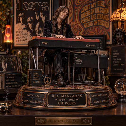 Ray Manzarek The Doors Keyboard Legend – Collectible Acrylic Plaque Table Decor