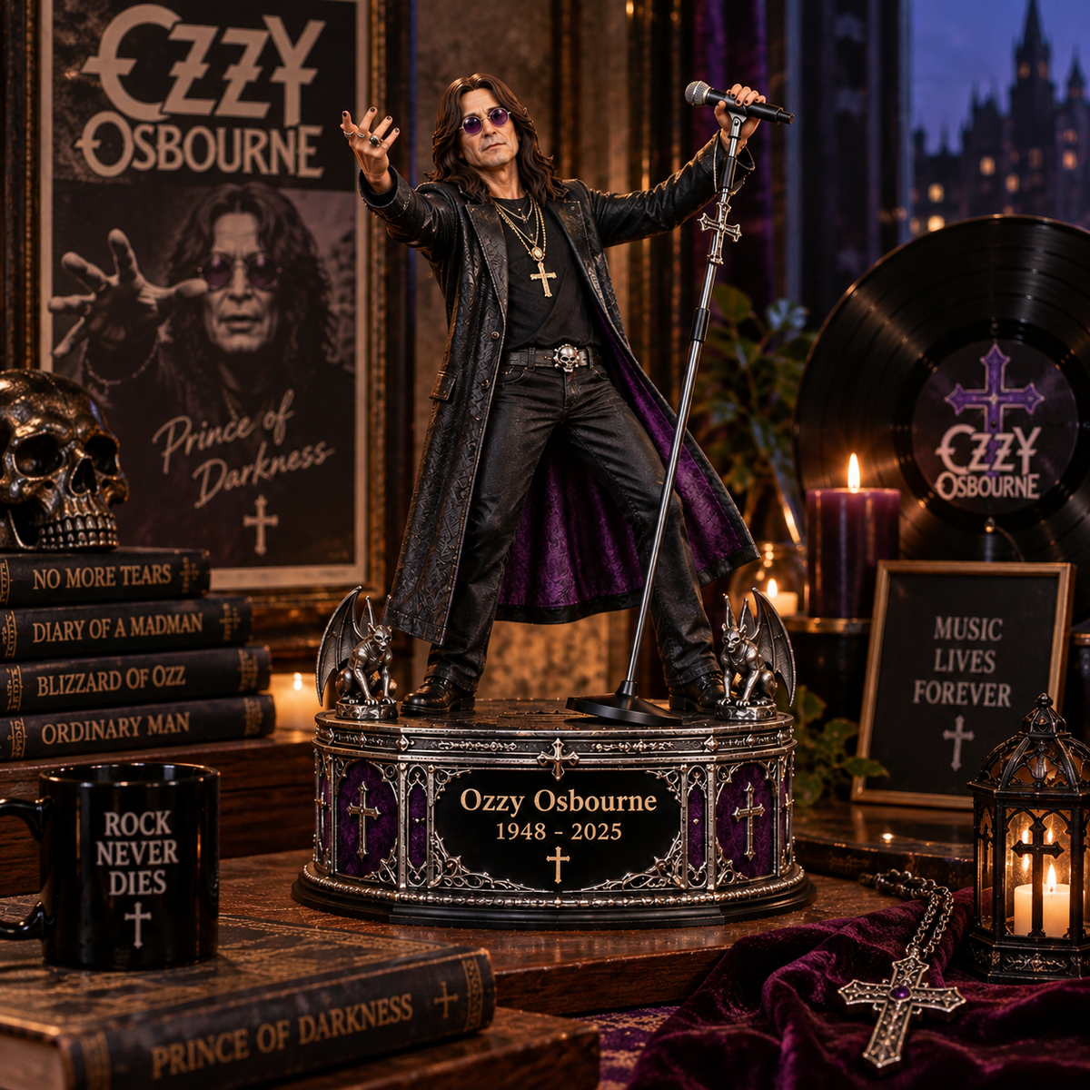 Ozzy Osbourne Prince of Darkness – Collectible Acrylic Plaque