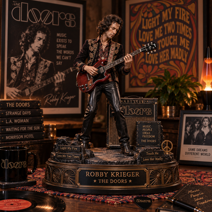 Robby Krieger The Doors Guitar Legend – Collectible Acrylic Plaque Table Decor