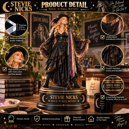 Stevie Nicks Rock ’N’ Roll Mystic – Collectible Acrylic Plaque