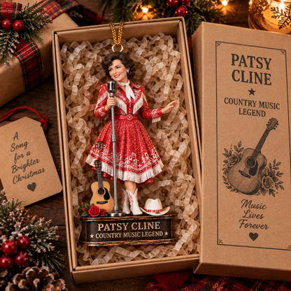 Patsy Cline Collectible Christmas Ornament – Country Music Legend Gift for Fans