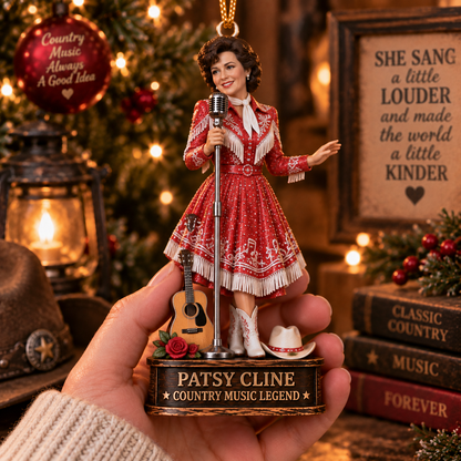 Patsy Cline Collectible Christmas Ornament – Country Music Legend Gift for Fans