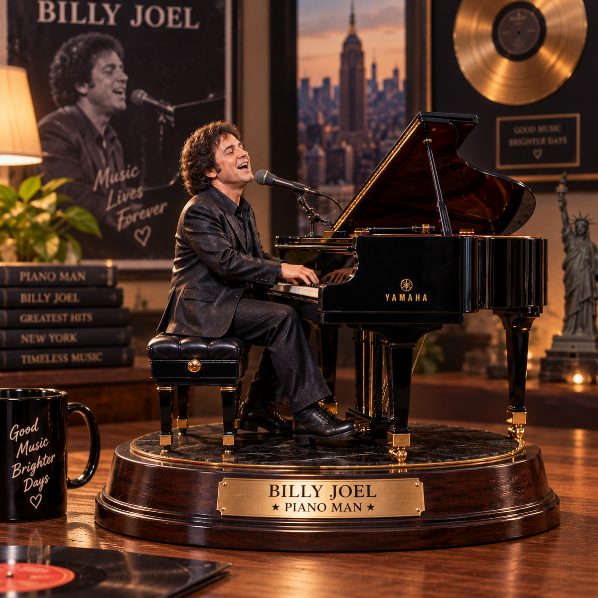 Billy Joel Piano Man – Collectible Acrylic Plaque Table Decor