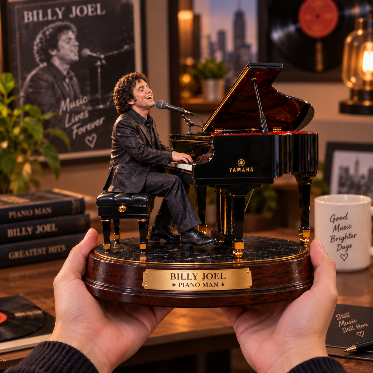 Billy Joel Piano Man – Collectible Acrylic Plaque Table Decor