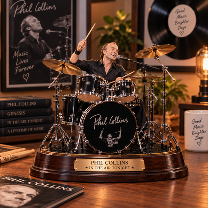 Phil Collins In the Air Tonight – Collectible Acrylic Plaque Table Decor