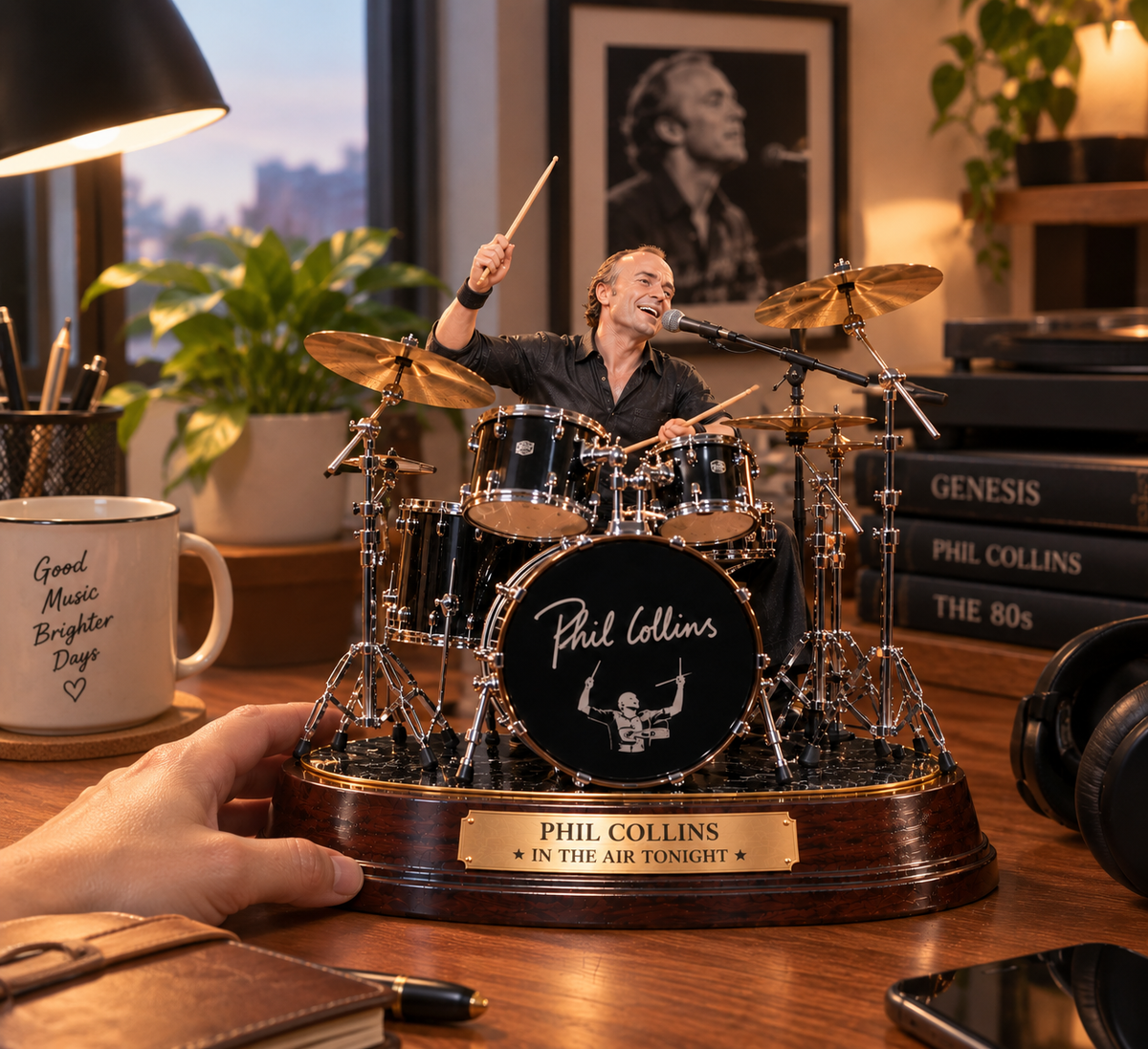 Phil Collins In the Air Tonight – Collectible Acrylic Plaque Table Decor