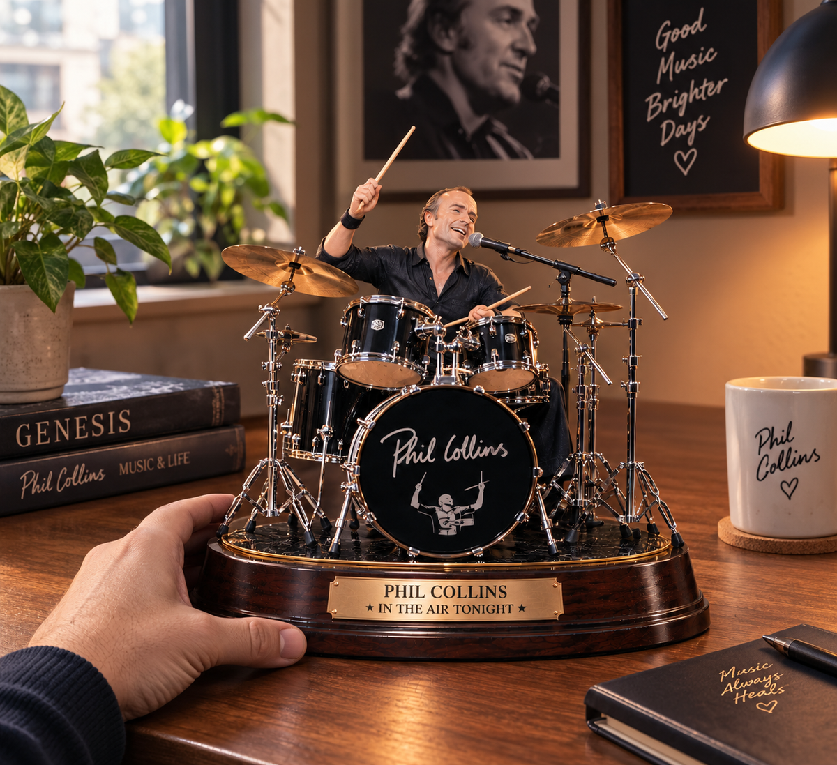 Phil Collins In the Air Tonight – Collectible Acrylic Plaque Table Decor