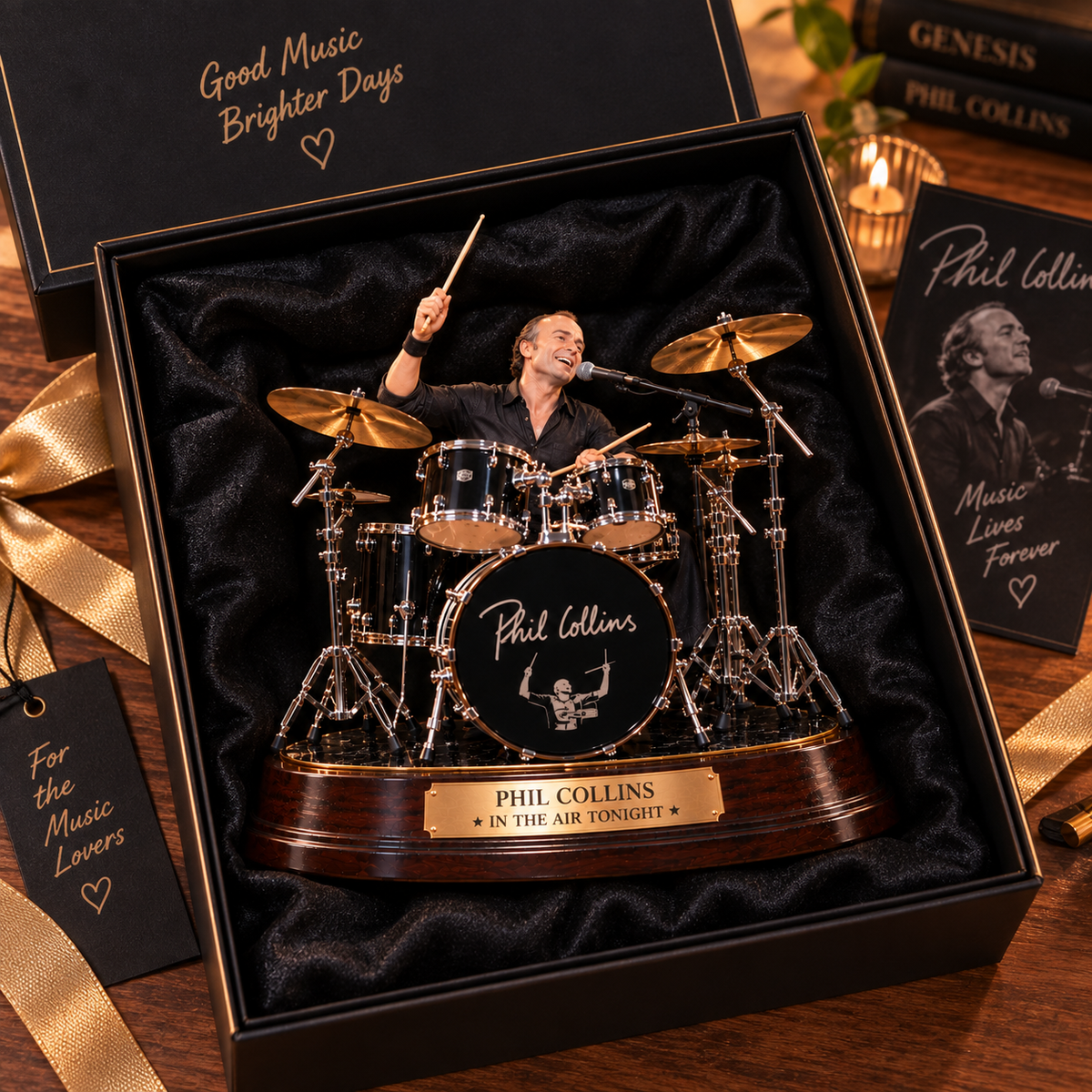 Phil Collins In the Air Tonight – Collectible Acrylic Plaque Table Decor